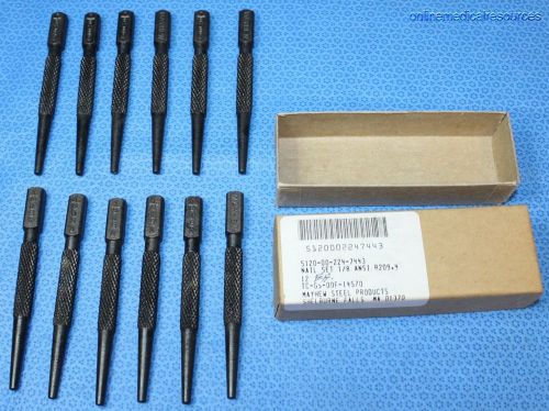 Mayhew steel 1/8&#034; nail set 3-7/8&#034; box of 12 nos for sale