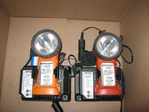RESPONDER FLASH LIGHT WITH 12VOLT CHARGER  AND SPARE BATTERY