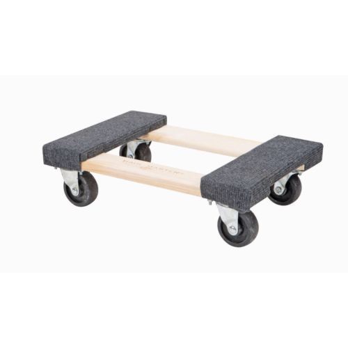 1000 lb Capacity Mover&#039;s Moving Furniture Dolly Hardwood Swivel Casters 12&#034;x18&#034;