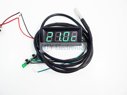 0.56&#034; Green LED Multifunction Panel Meter Time/Voltage/Temp Monitoring Meter