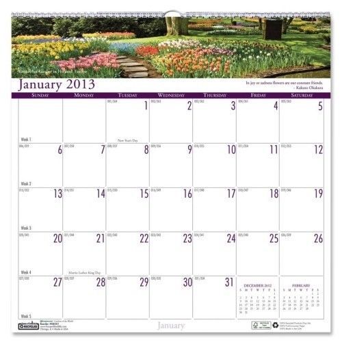 House of Doolittle Gardens Wall Calendar 12&#034; W x 12&#034; D