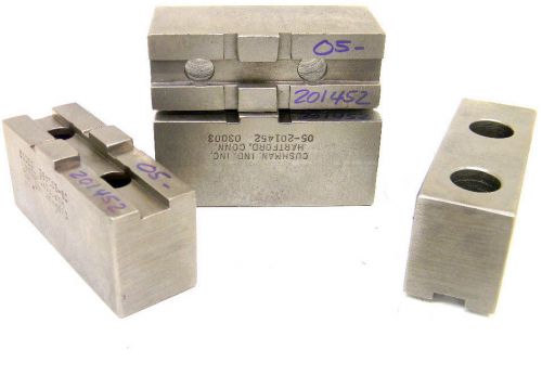 Set of 4 well used cushman steel chuck lathe jaws 05-201452 (03003) for sale