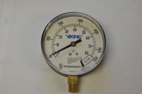 Ashcroft 35-w1005p-02l-xul viking fire sprinkler gauge 550 psi pressure psi nos! for sale