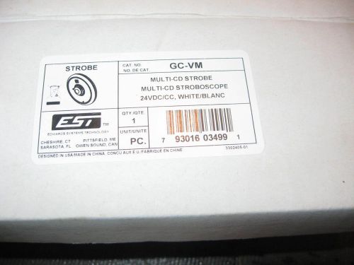 &#034; New in Box &#034; EST Edwards Genesis Ceiling Multi-CD Strobe Cat # GC-VM White