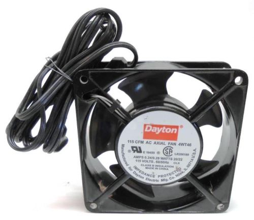 DAYTON , AC AXIAL FAN, 4WT46, 115 CFM, 115 VOLTS, 20/22 WATTS