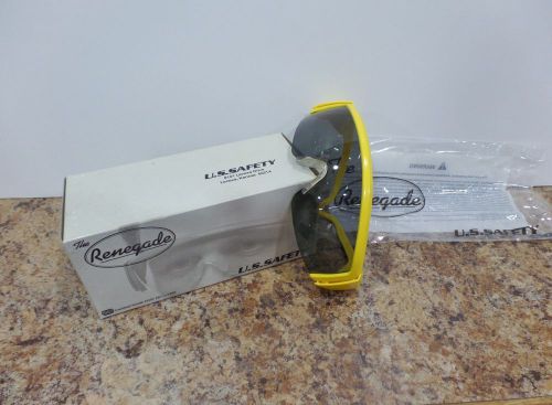 Renegade Yellow U.S. Safety Glasses - NIB - Certified Model ANSI Z87-1-1989