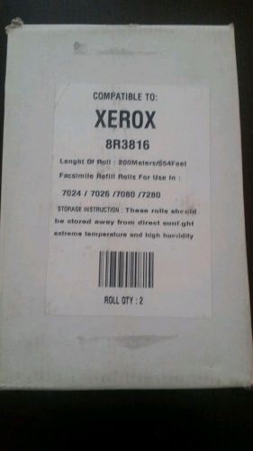 Xerox 8R3816 Fax Refills for Telecopier 7024 7280 Open Box NEW 2 rolls-
							
							show original title