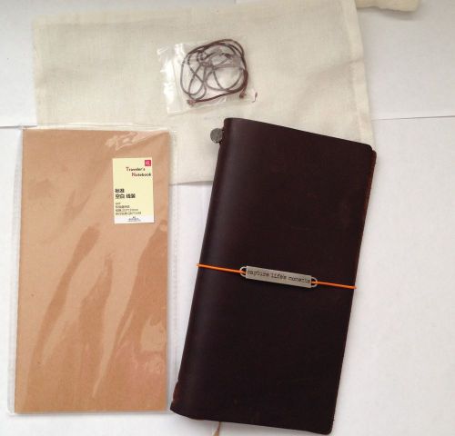 Midori Traveler&#039;s Notebook Regular Size in Brown