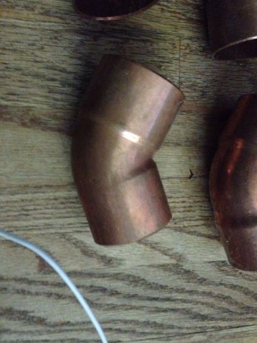 (3) 2&#034; 45 Degree Copper Elbow Fitting