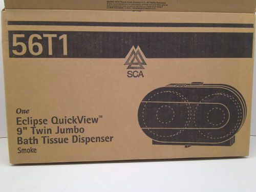 LOT OF 5! SCA Eclipse QuickView 9&#034; Twin Jumbo Tissue Dispenser GC FREE SHIPPING!