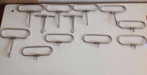 Lot Of 12 Bone Cutting Wire Gigli Saw Handle Stainless Codman Germany