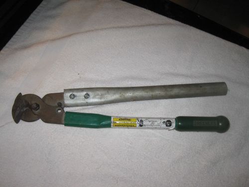 GREENLEE 718 CABLE CUTTER 18&#034; REPAIRED HANDLE