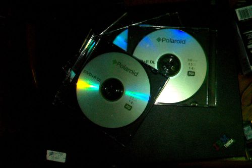 5-DVD+R8.5gb (8X) (240m) Polaroid +R8.5 Double Layer Discs in Slim Jewel Cases
