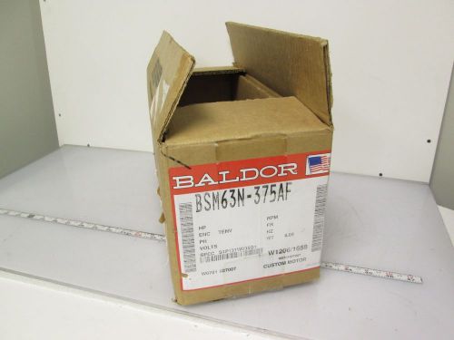 New Baldor BSM63N-375AF Servo Motor w/ Encoder 4000RPM 18.5in/lb 2Nm 300V