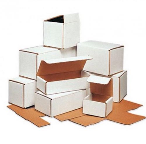 28pc 10&#034;x4&#034;x4&#034; Crush Proof Corrugated Shipping Mailer Cardboard Box Boxes White