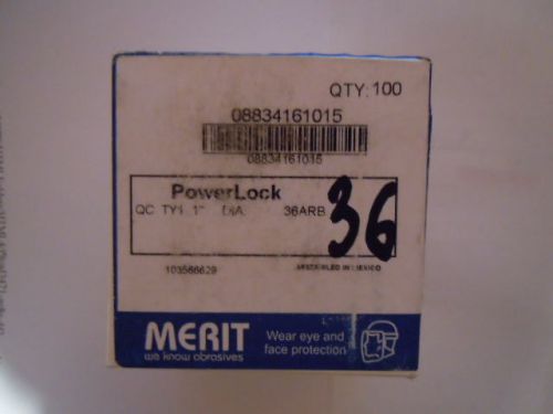 MERIT - POWER LOCK  QC TY1   1&#034; Dia   36ARB - Qty 100 (1box )