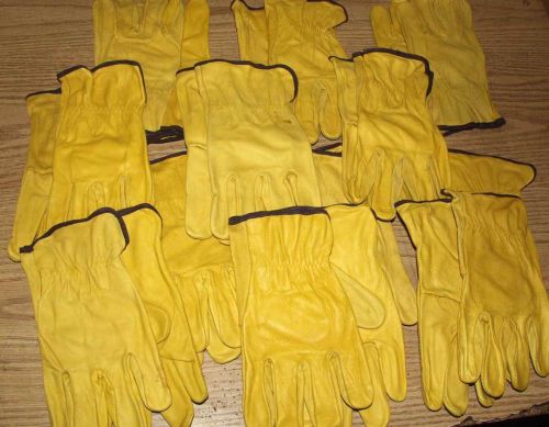 Driver Soft Leather Work Gloves, 12 Pairs