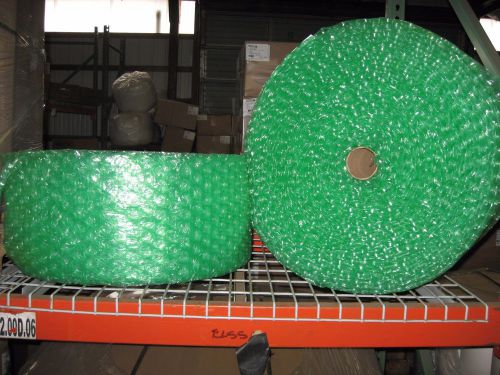 Large Green Recycled 1/2&#034; Bubble Roll Wrapping, 12&#034; x 250&#039; Per Roll - SHIPS FREE