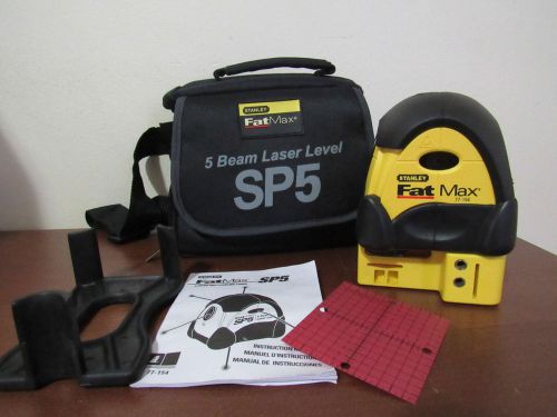 Stanley fatmax 77-154 sp5 level 5 beam laser level new condition for sale