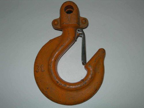 Bottom swiveling hook for 3 ton lever hoist with safety latch! perfect! for sale