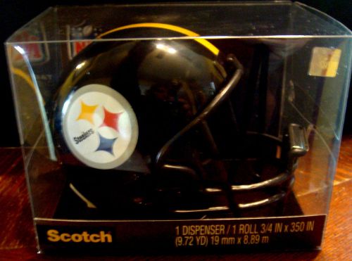 Scotch Tape Pittsburgh Steelers NFL Helmet  Dispenser NIB   &#034; New lower price&#034;