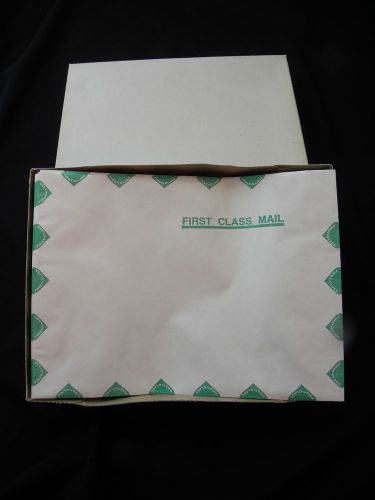 Box of 100 - 9” x 12.25” White Tyvek First Class Side Open Envelopes #2