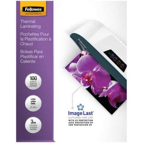 Fellowes 52454 Letter Laminating Pouches - 100 Pack - 3mil