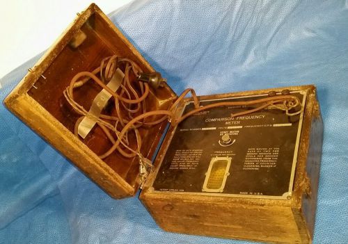 Antique Vintage Electrical Test Equipment Ekko Co. Comparison Frequency Meter