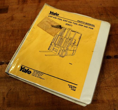 Yale 524138845 Parts Manual