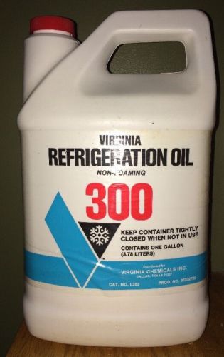 Virginia Refrigeration Oil 300, Non-Foaming 1 Gallon (NOS)