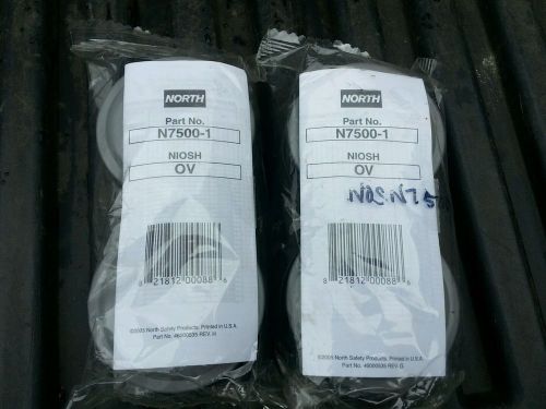 NORTH N7500-1 Replacement Respirator Cartridges (4 total)