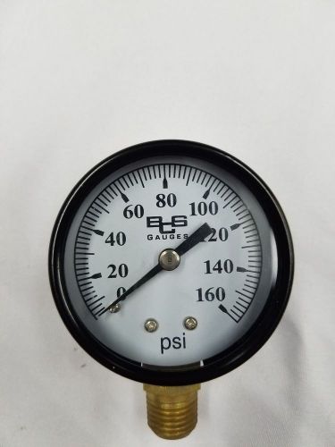 CO2 Pressure Gauge 160 psi 1/4 MPT - Replacement Guage - Postmix or Beer