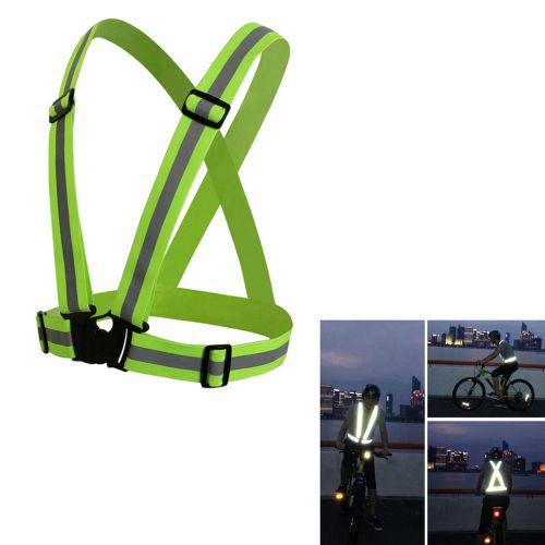Kid Sport Multi Adjustable Safety Night Visibility Reflective Vest Gear Stripes