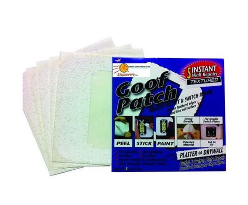 Stepsaver 10-pack self-adhesive goof patch pre-textured mis-cut switch repair for sale