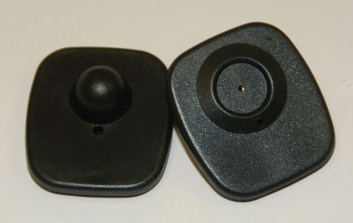 MINI HARD TAG, 40x46mm (1.57&#034;x1.81&#034;), Black Hard Plastic, 8.2MHz, 1,000 each