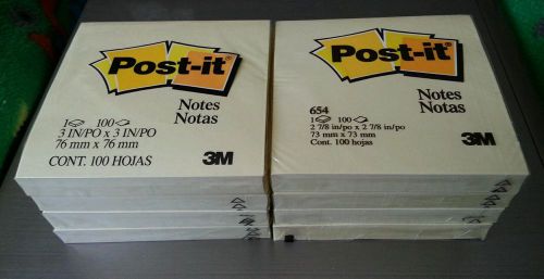 POST-IT NOTES 8 PADS 100 SHEETS PER PAD  3 x 3 Yellow NEW NIP