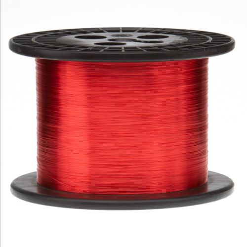 31 AWG Gauge Enameled Copper Magnet Wire 5.0 lbs 20270&#039; Length 0.0095&#034; 155C Red