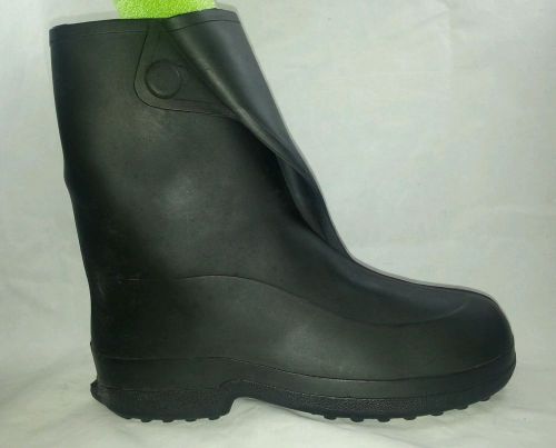 Tingley 10” WEATHER-TUFF STRETCH RUBBER Work Boot OVERSHOES BLACK 1400 SM 6.5-8