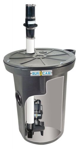 Burcam 18&#034; x 30&#034; sewage system 1/2 hp 115v 400420 for sale