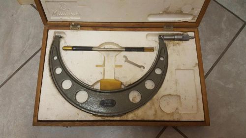 MITUTOYO Micrometer 11-12&#034; .0001&#034; w/ Standard &amp; wrench in box 103-226A