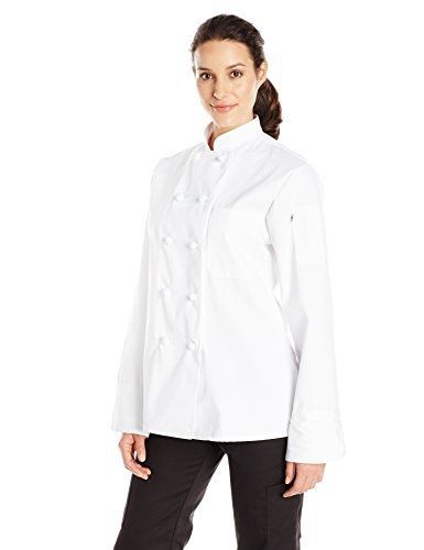 Uncommon Threads Women&#039;s Sedona Fit Chef Coat, White, Small