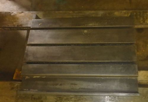 28.25&#034; x 22.375&#034; x 4.75 Steel Weld T-Slotted Table Cast iron Layout Plate Weld