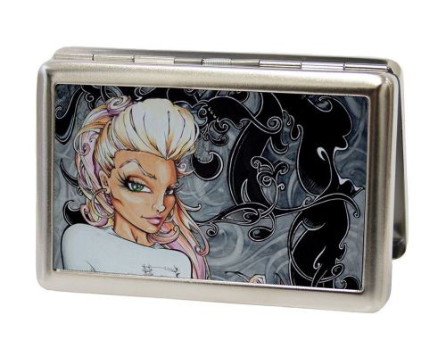 Sexy Ink Girls Metal Multi-Use Wallet Business Card Holder - Anatomical Jewel