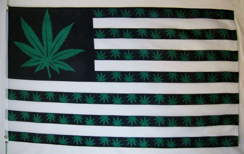 USA Marijuana 7 Leaf Flag 3&#039; X 5&#039; Indoor Outdoor Pot Banner