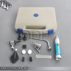 Otoscope &amp; Ophthalmoscope - Blue - 11 Pieces ENT Medical Diagnostic Set