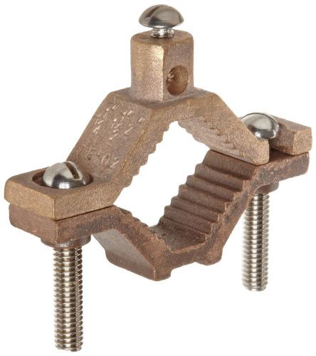 Grounding pipe clamp 2-1/2 - 4&#034;  copper - 2 pack for sale