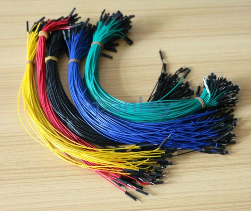 100pcs 5 Colors Dupont 2.54 Jumper Wire Female To Male 1p 30cm For Arduino Cable