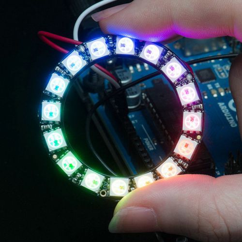 1pc 5050 16-Bit RGB LED Ring WS2812 Round Decoration Bulb Perfect For Arduino WW