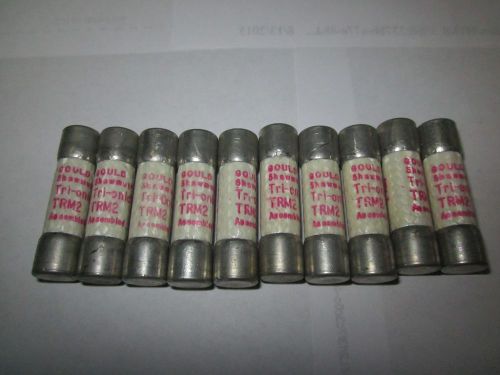 LOT OF 10 GOULD SHAWMUT TRI-ONIC TRM2 TRM-2  FUSE NEW NO BOX TRM 2