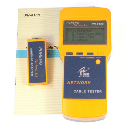 Cat5 rj45 network cable tester meter length pn8108 for sale